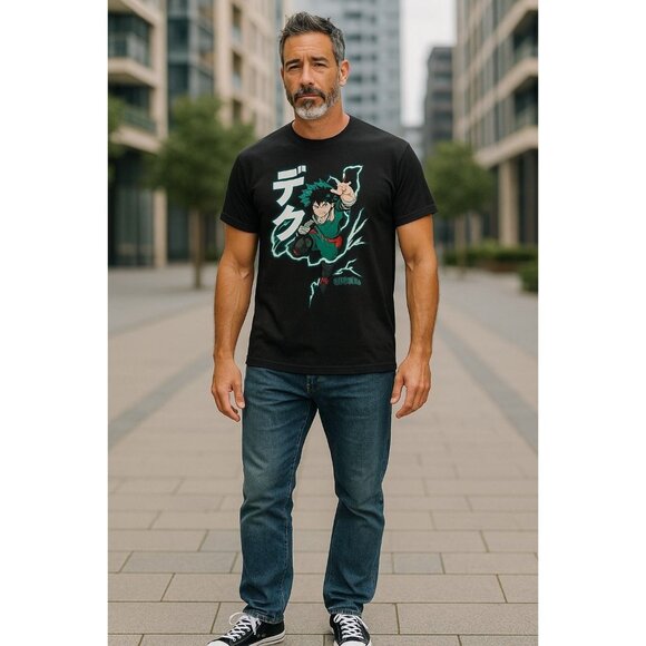 My Hero Academia Men's Izuku Midoriya Graphic Tee Size 2XL - Picture 2 of 8